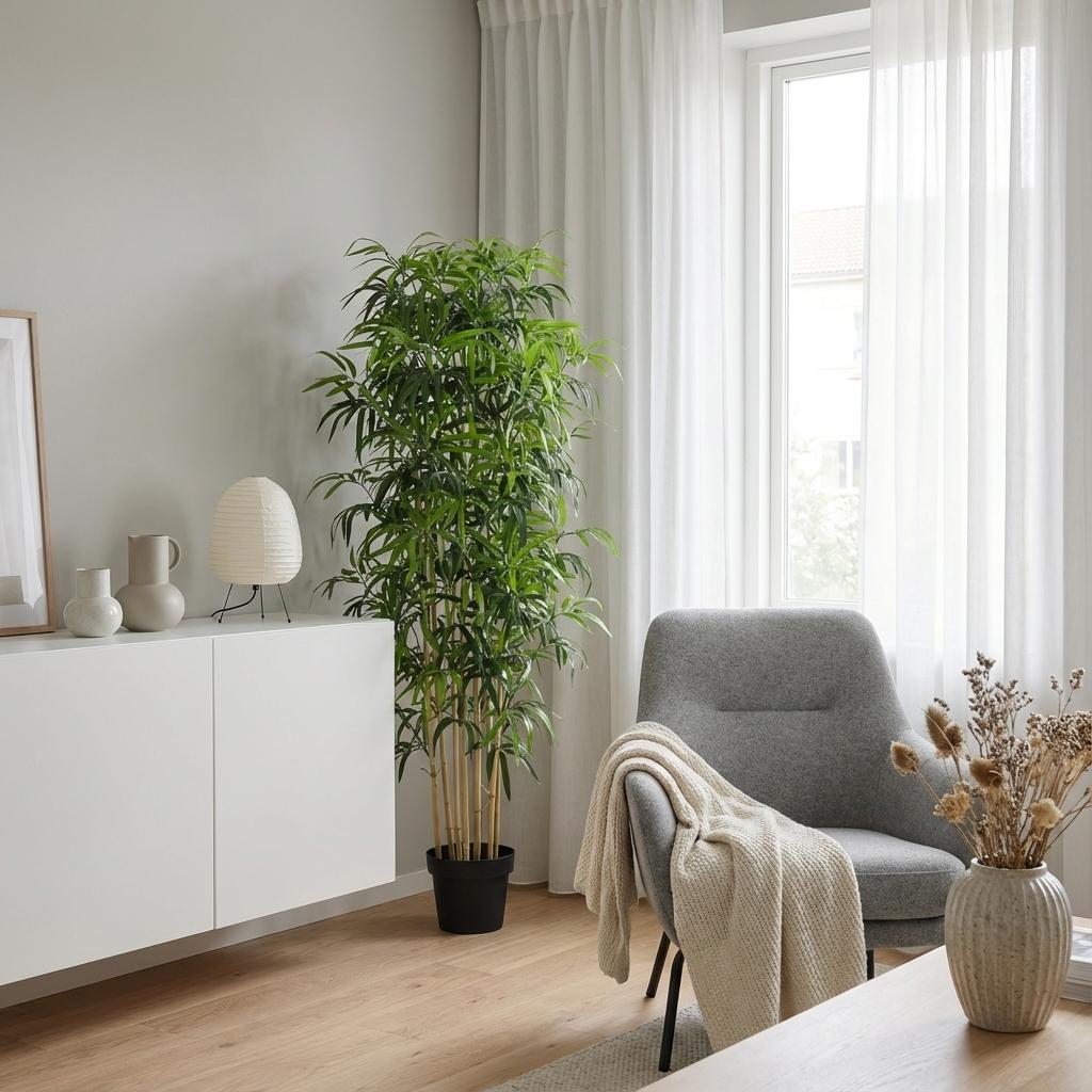 Künstlicher Bambus von Everspring, 150cm oder 180cm hoch, dekorative Pflanzen für Innen- und Außenbereiche