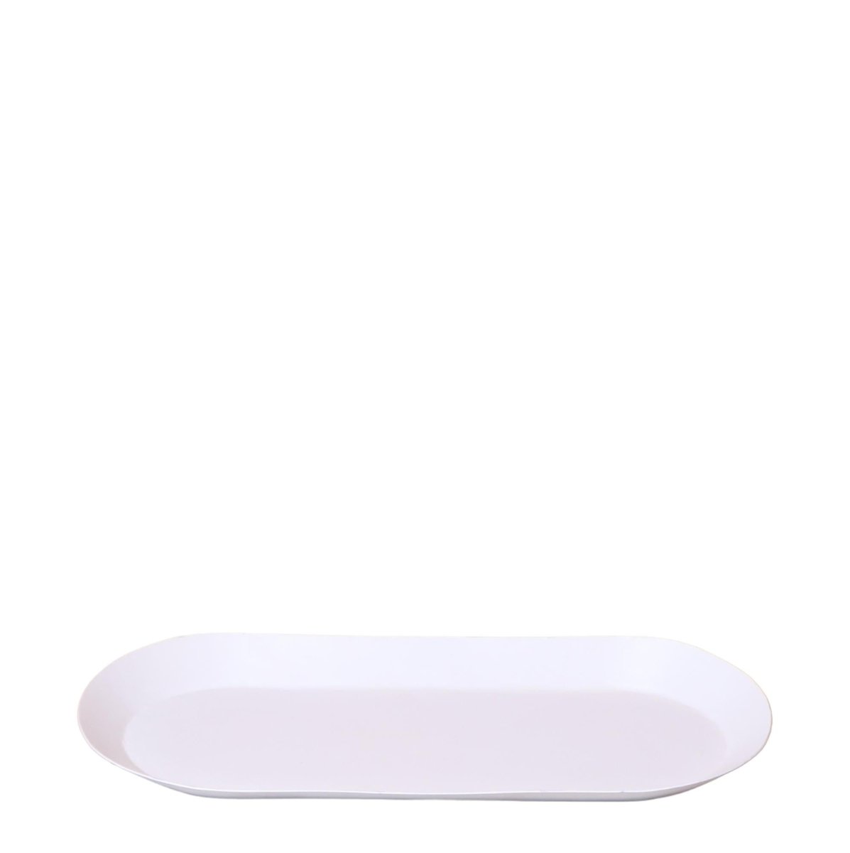 Ovales Tablett Ø 30 cm - Weiß - Wurzelwerk Design
