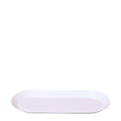 Ovales Tablett Ø 30 cm - Weiß - Wurzelwerk Design