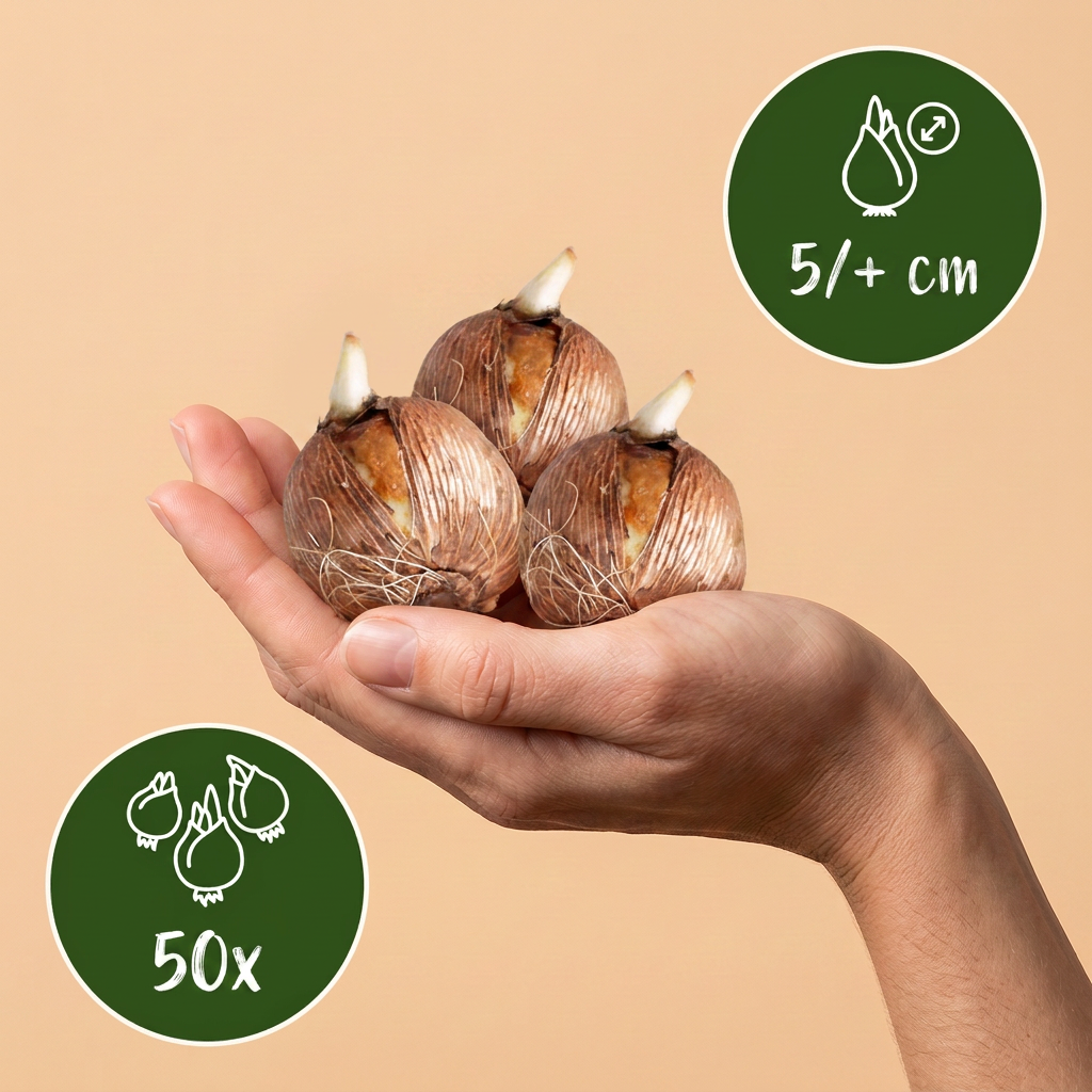Wildkrokus-Mischung – Crocus online kaufen | 50 bis 400 Blumenzwiebeln, zierlich &amp; früh – Wurzelwerk Design