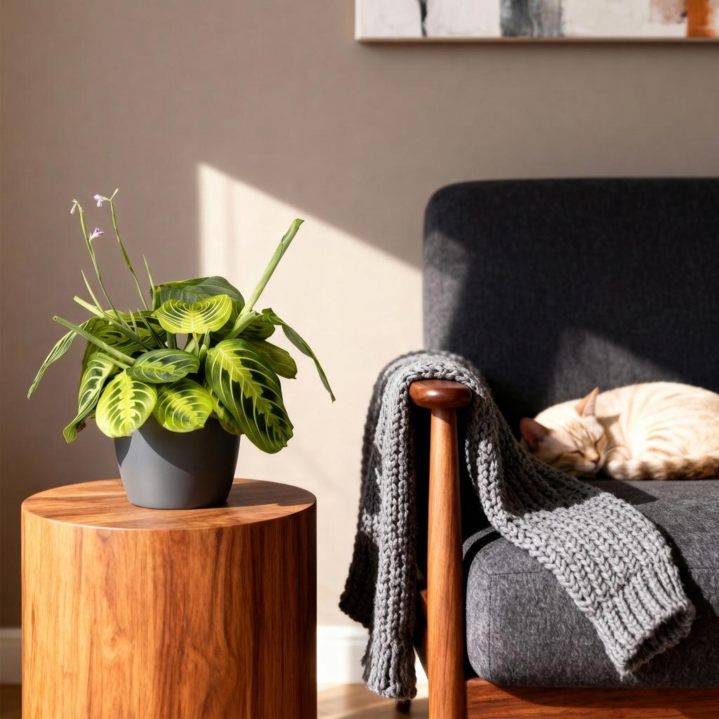 Maranta Lemon Lime kaufen | Gebetspflanze – Topf Ø 12 cm, Höhe 25 cm - Wurzelwerk Design