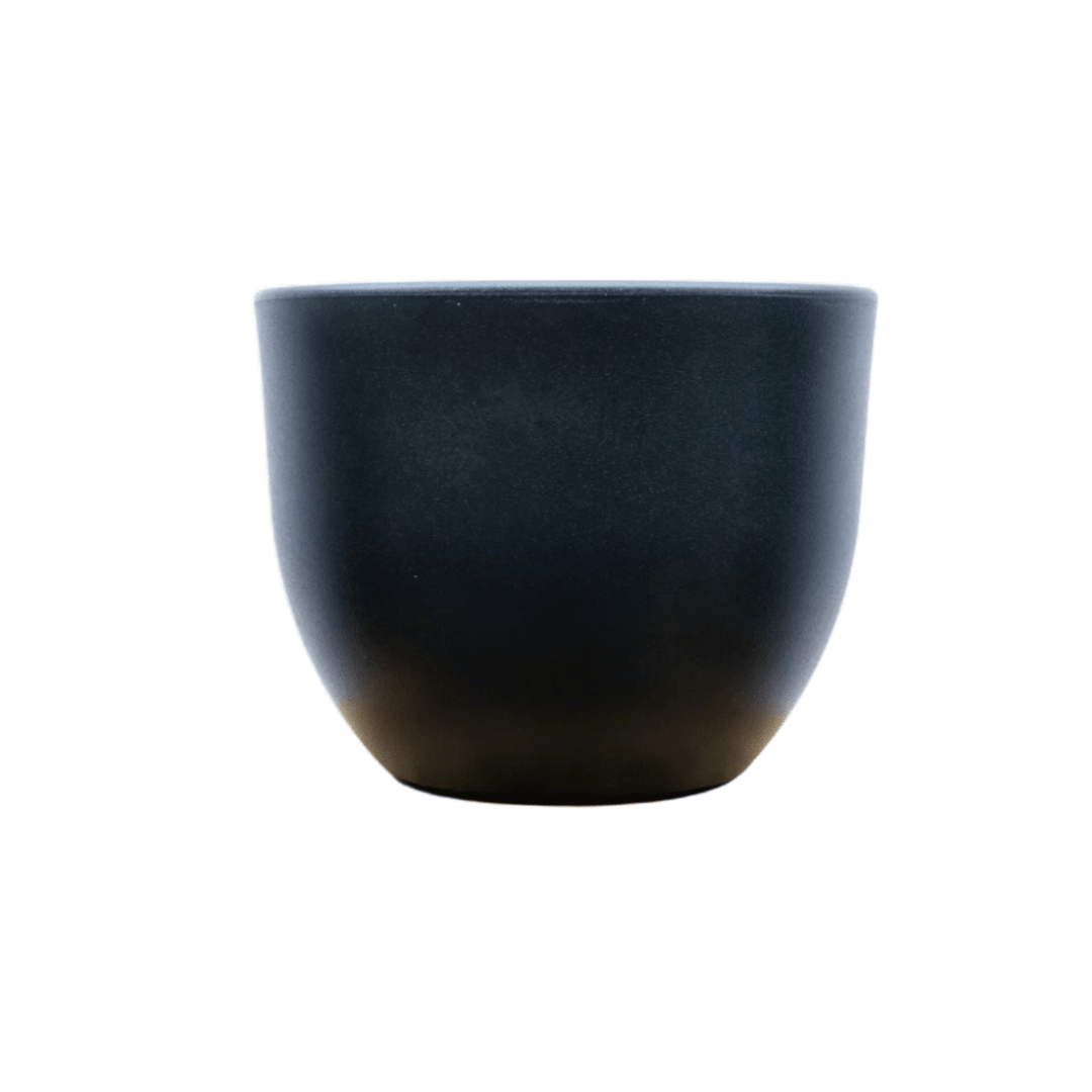 Topf Eggy Anthrazit - D55 x H43 - Wurzelwerk Design