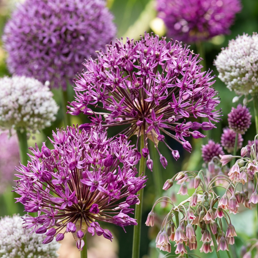Zierlauch-Mischung für große Flächen – Allium online kaufen | 160 bis 640 Blumenzwiebeln – Wurzelwerk Design