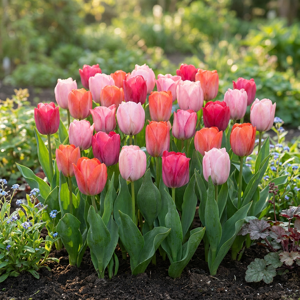 Tulpen-Mischung Positive Vibe – Tulipa online kaufen | 20 bis 160 Blumenzwiebeln, fröhliche Farbmischung – Wurzelwerk Design