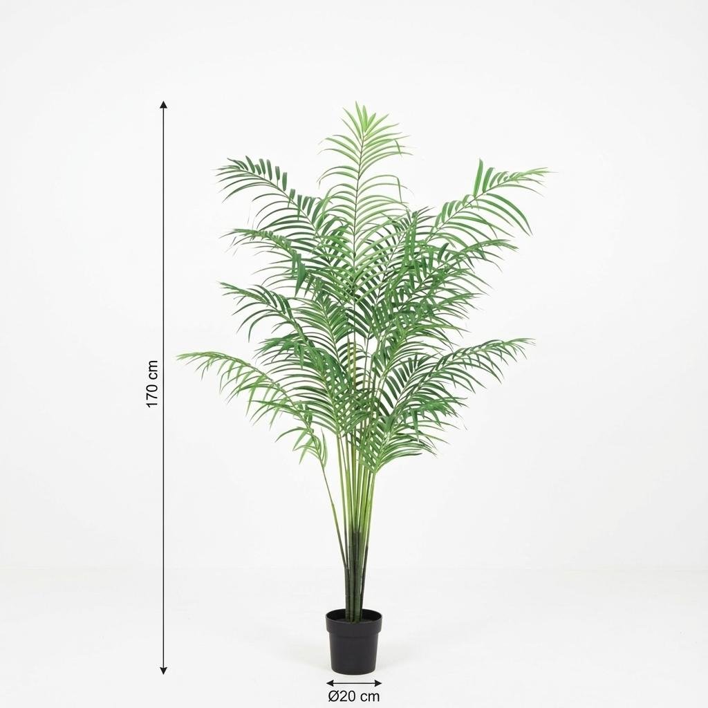 Künstliche Kentia-Palme von Everspring, 65cm bis 210cm hoch, mit grünen Blättern in Top-Qualität, ideal für die Inneneinrichtung
