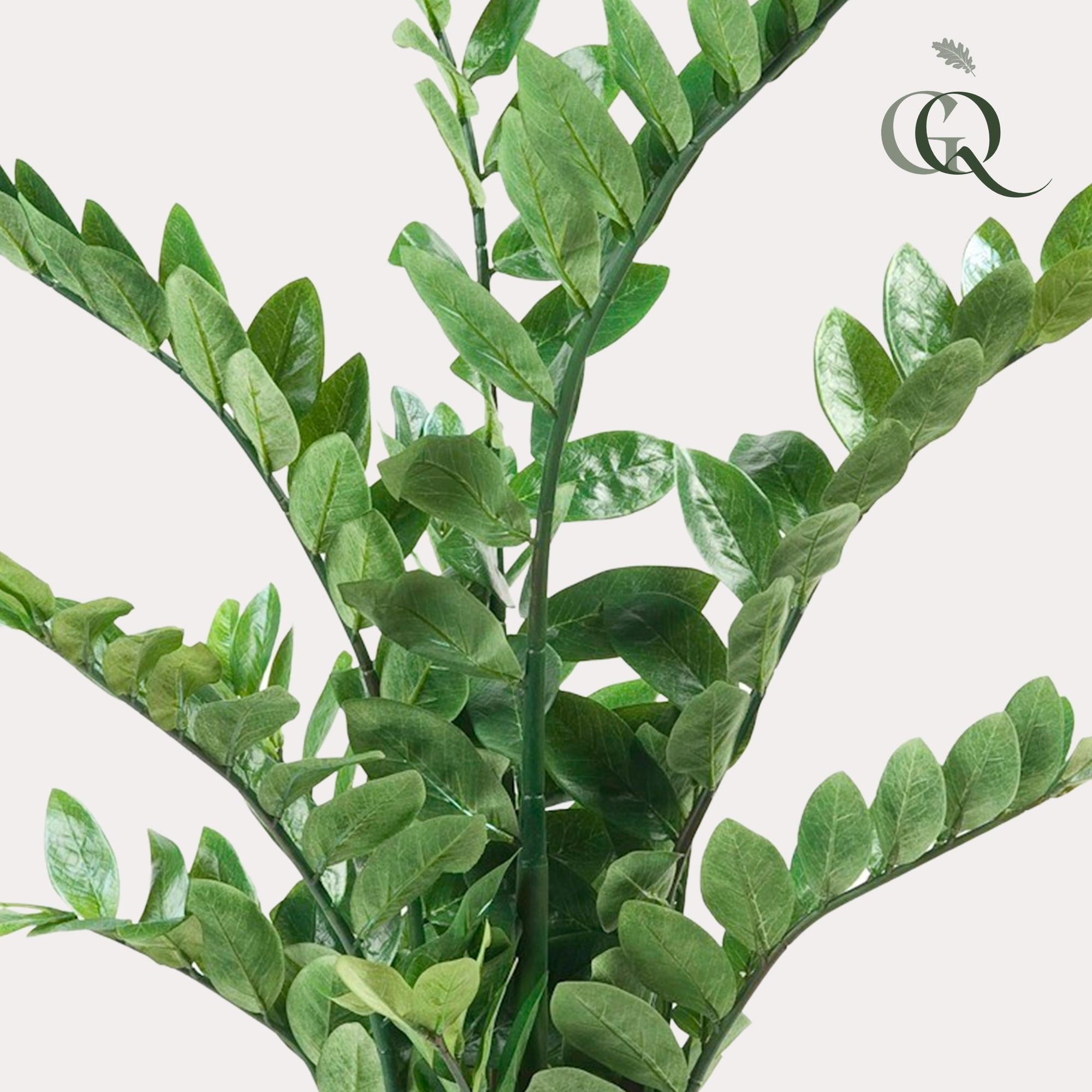 Kunstpflanze Zamioculcas, Zimmerpalme, Everspring, 110 cm hohe, realistische Zimmerpflanze für Dekor und Raumgestaltung