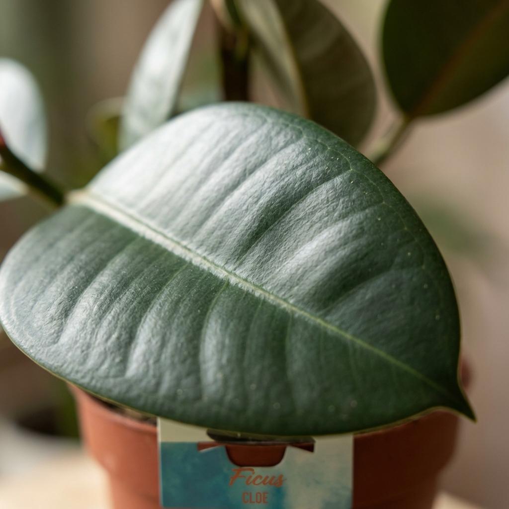 Gummibaum kaufen | Ficus Elastica Cloe – Topf Ø 19 cm, Höhe 65 cm - Wurzelwerk Design