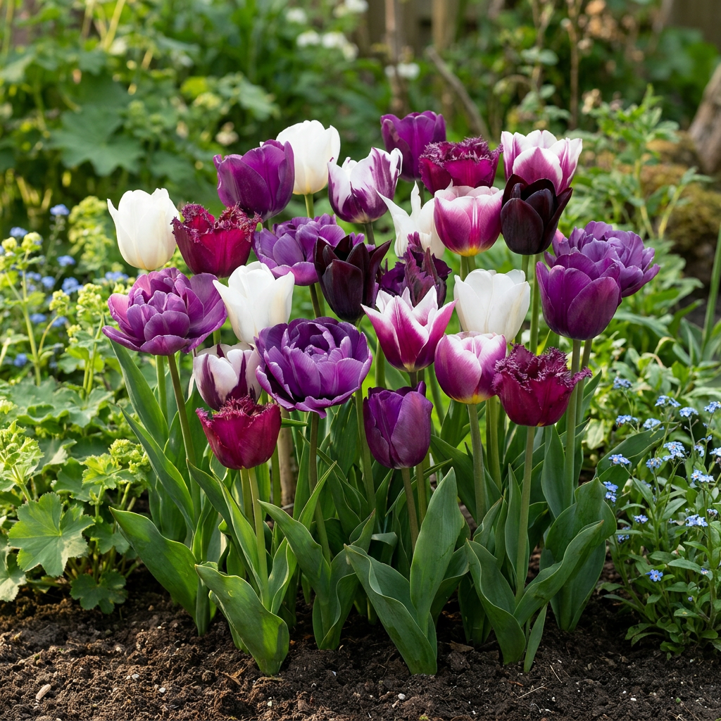 Tulpen-Mischung Blueberry – Tulipa online kaufen | 24 bis 280 Blumenzwiebeln in Violett- und Blautönen – Wurzelwerk Design