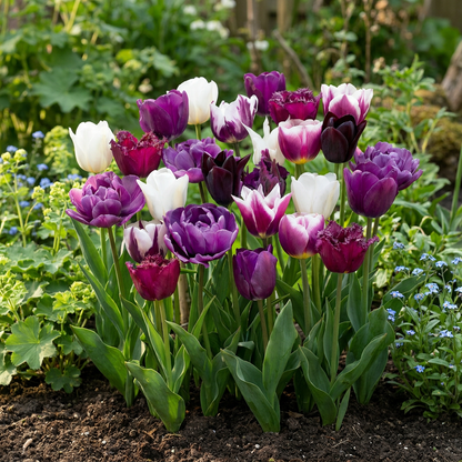 Tulpen-Mischung Blueberry – Tulipa online kaufen | 24 bis 280 Blumenzwiebeln in Violett- und Blautönen – Wurzelwerk Design