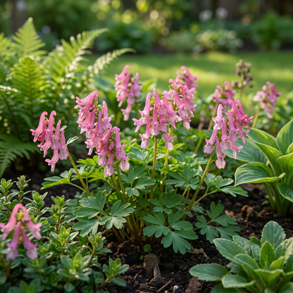 Lerchensporn Beth Evans – Corydalis solida online kaufen | 40 bis 160 Knollen, rosa &amp; schattenverträglich – Wurzelwerk Design