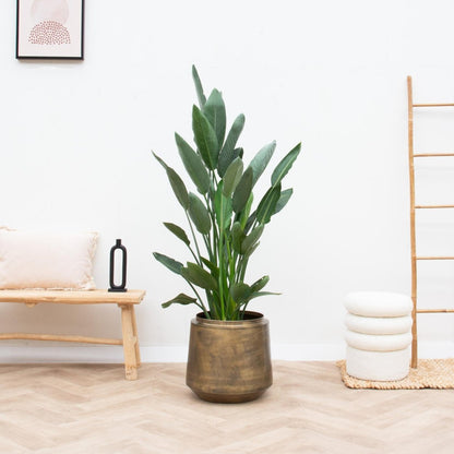 Topf Indigo Vintage Gold - D46 x H41 - Wurzelwerk Design
