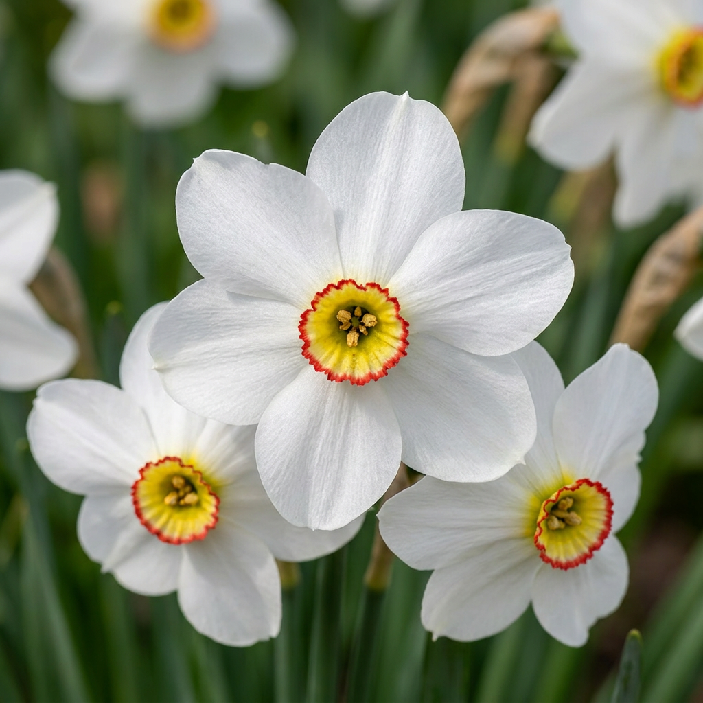 Dichternarzisse Recurvus – Narcissus poeticus online kaufen | Weiß, Stark Duftend &amp; Verwildernd – Wurzelwerk Design