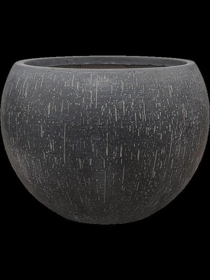 Topf - Anthrazit - Raindrop Globe - XL - H30 W42 - Wurzelwerk Design
