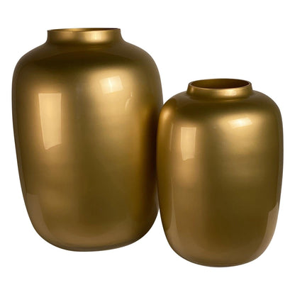 Vase Glas - Gold - Artic - M - H35 W25 - Wurzelwerk Design