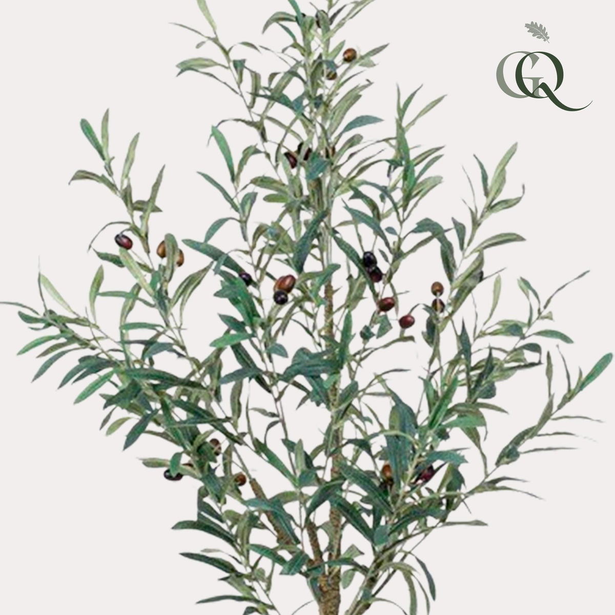 Künstlicher Olivenbaum von Everspring, 115-180 cm, detailreiche Kunstpflanze mit grünen Oliven und Blättern, realistische Optik