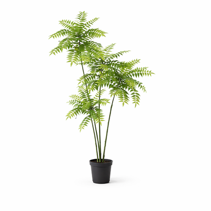 Künstliche Mahonia Pflanze von Everspring, 185 cm hoch, mit grünem Laub und gelben Blüten, ideal für den Garten oder Innenbereich