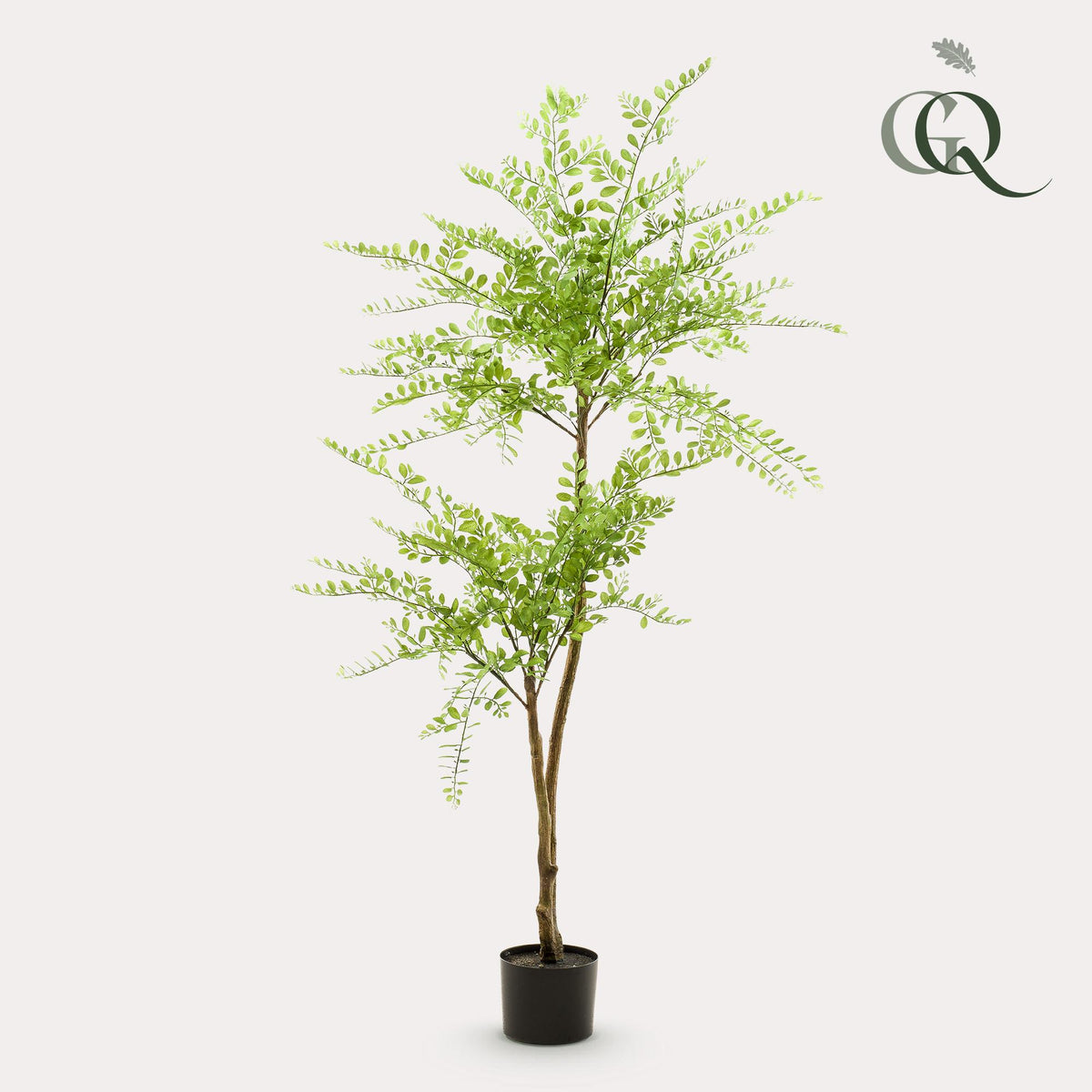 Kunstpflanze Honigbaum (Sophora), 140 cm, Everspring, detailreiche, realistische Sukkulenten- und Blattstrukturen