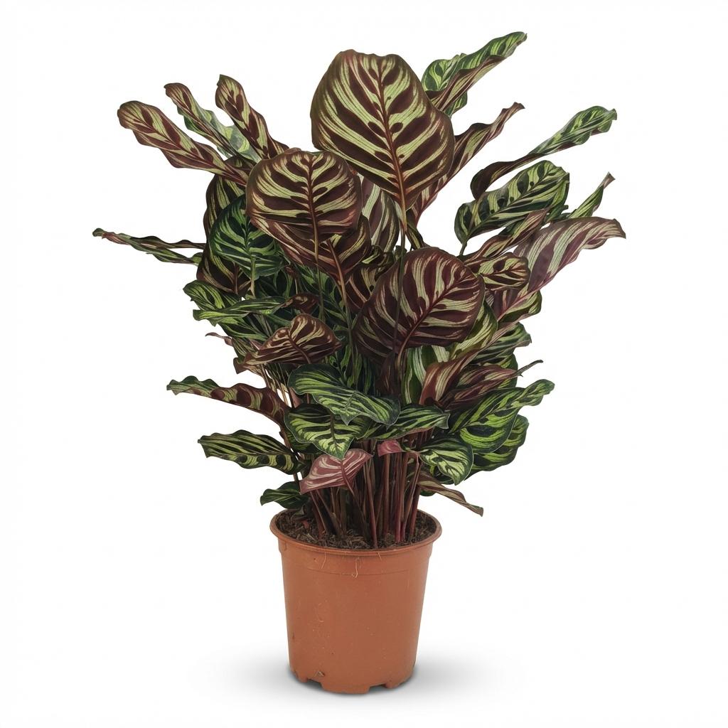 Calathea Makoyana kaufen | Pfauen-Korbmarante – Topf Ø 19 cm, Höhe 70 cm - Wurzelwerk Design