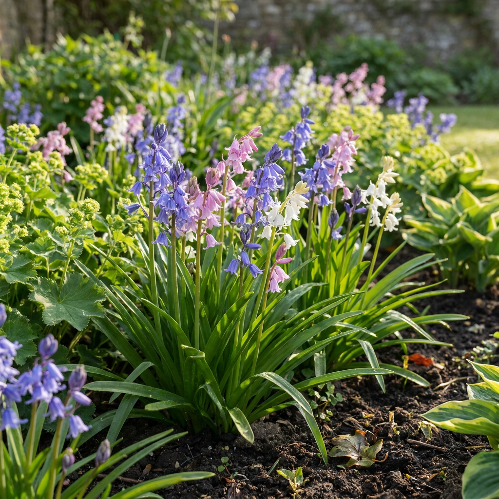 Spanisches Hasenglöckchen – Hyacinthoides hispanica online kaufen | 40 bis 320 Blumenzwiebeln, schattenverträglich – Wurzelwerk Design