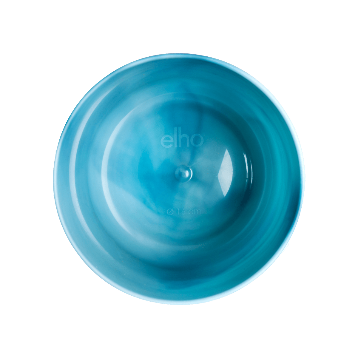 Topf Elho Ocean Round atlantic blue - D14 x H13 - Wurzelwerk Design