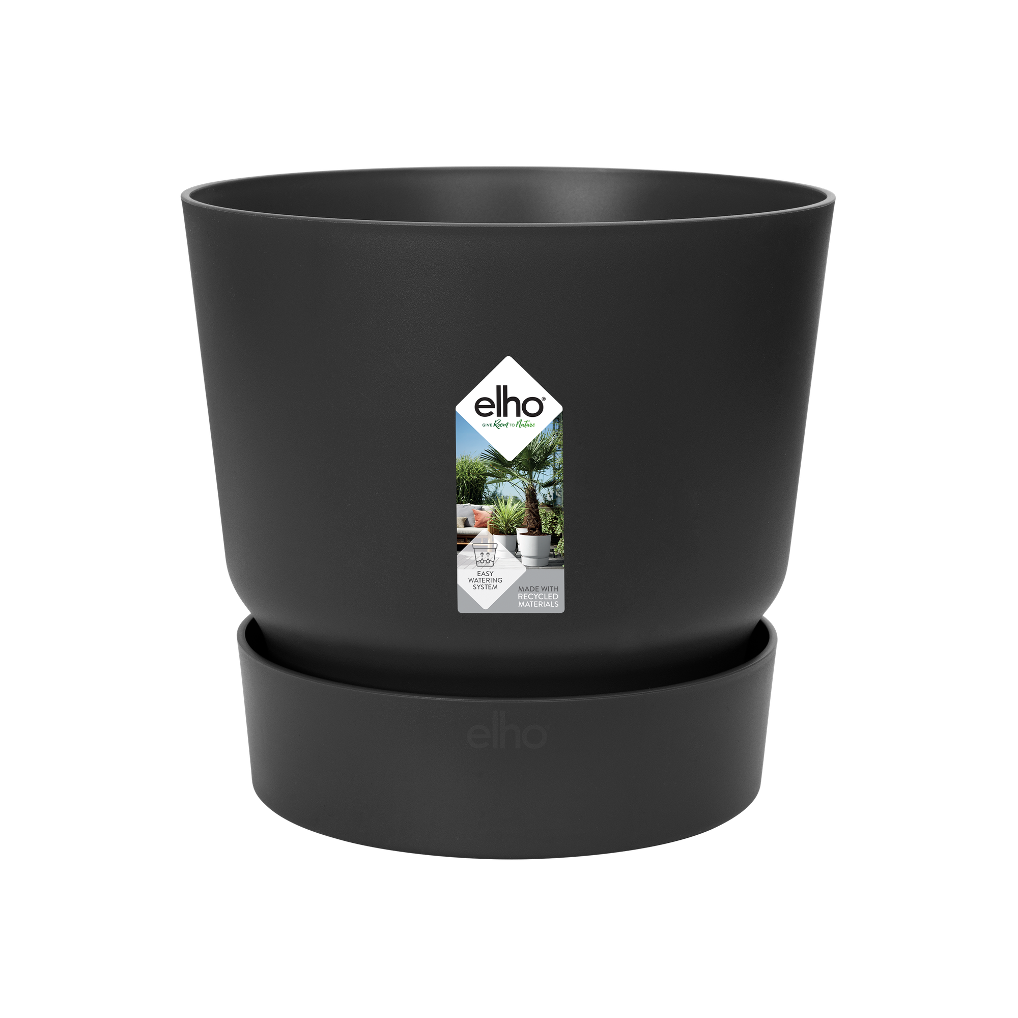 Topf elho Greenville Round schwarz - D24 x H23