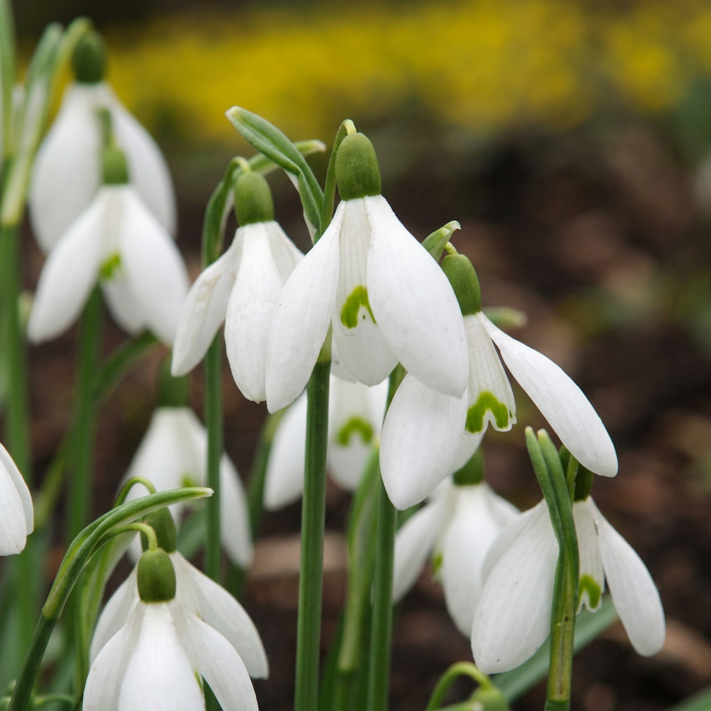 Großes Schneeglöckchen – Galanthus elwesii online kaufen | 50 bis 200 Blumenzwiebeln, sehr früh &amp; verwildernd – Wurzelwerk Design