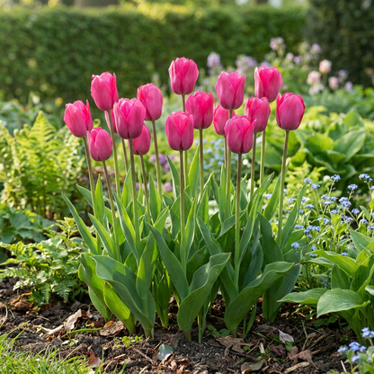 Triumph-Tulpe Rosa – Tulipa online kaufen | 30 bis 120 Blumenzwiebeln, standfest &amp; langstielig – Wurzelwerk Design