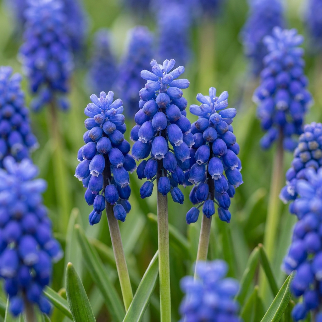 Armenische Traubenhyazinthe – Muscari armeniacum online kaufen | 100 bis 800 Blumenzwiebeln, Blau &amp; Verwildernd – Wurzelwerk Design