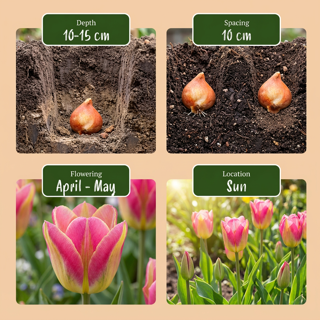 Tulpe Striped Crown – Tulipa online kaufen | 12 bis 96 Blumenzwiebeln, gestreift &amp; auffällig – Wurzelwerk Design