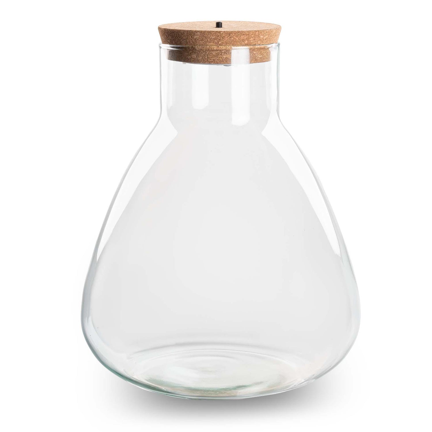 Everspring Terrariumflasche mit Beleuchtung, Sam, Ø 24,5 cm, 30 cm hoch, stilvolles Standard-Design für Pflanzen und Dekor.