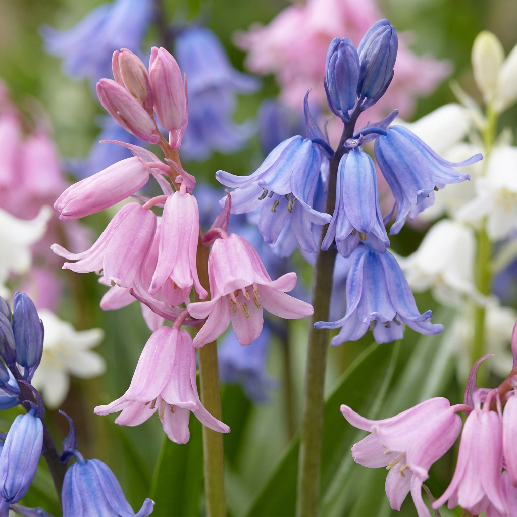 Spanisches Hasenglöckchen – Hyacinthoides hispanica online kaufen | 40 bis 320 Blumenzwiebeln, schattenverträglich – Wurzelwerk Design