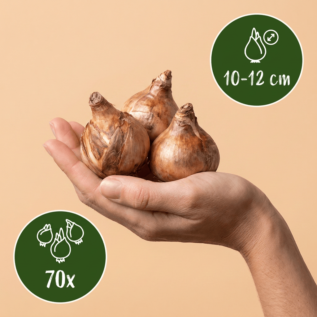 Gelbe Narzisse – Narcissus online kaufen | 70 bis 560 Blumenzwiebeln, klassisch goldgelb – Wurzelwerk Design - Wurzelwerk Design