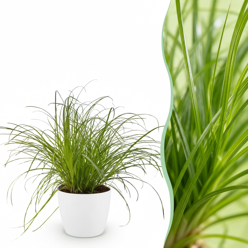 Everspring Katzenpflanze Cyperus alternifolius in Topf mit 12 cm Durchmesser, grüne Blätter, dekoratives Zimmerpflanzenbild