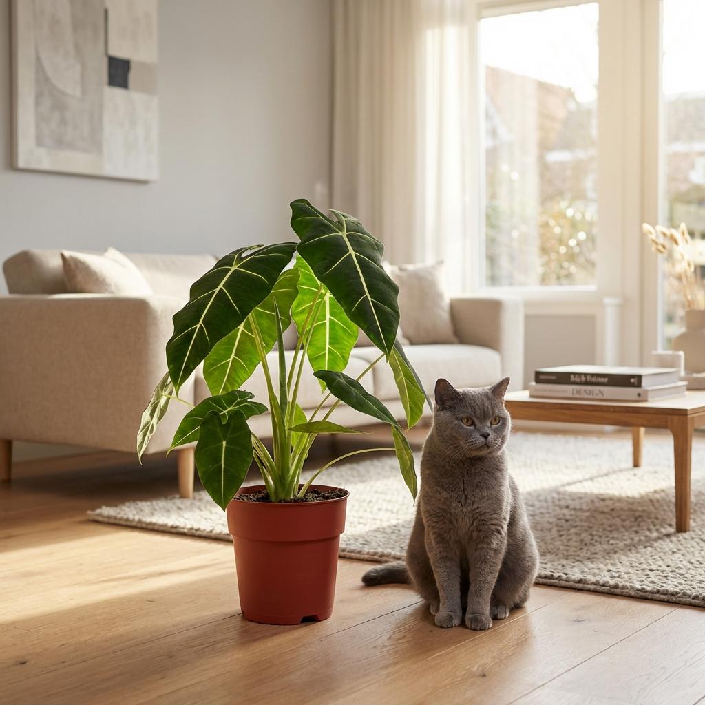 Alocasia Frydek kaufen | Elefantenohr – Topf Ø 19 cm, Höhe 60 cm - Wurzelwerk Design