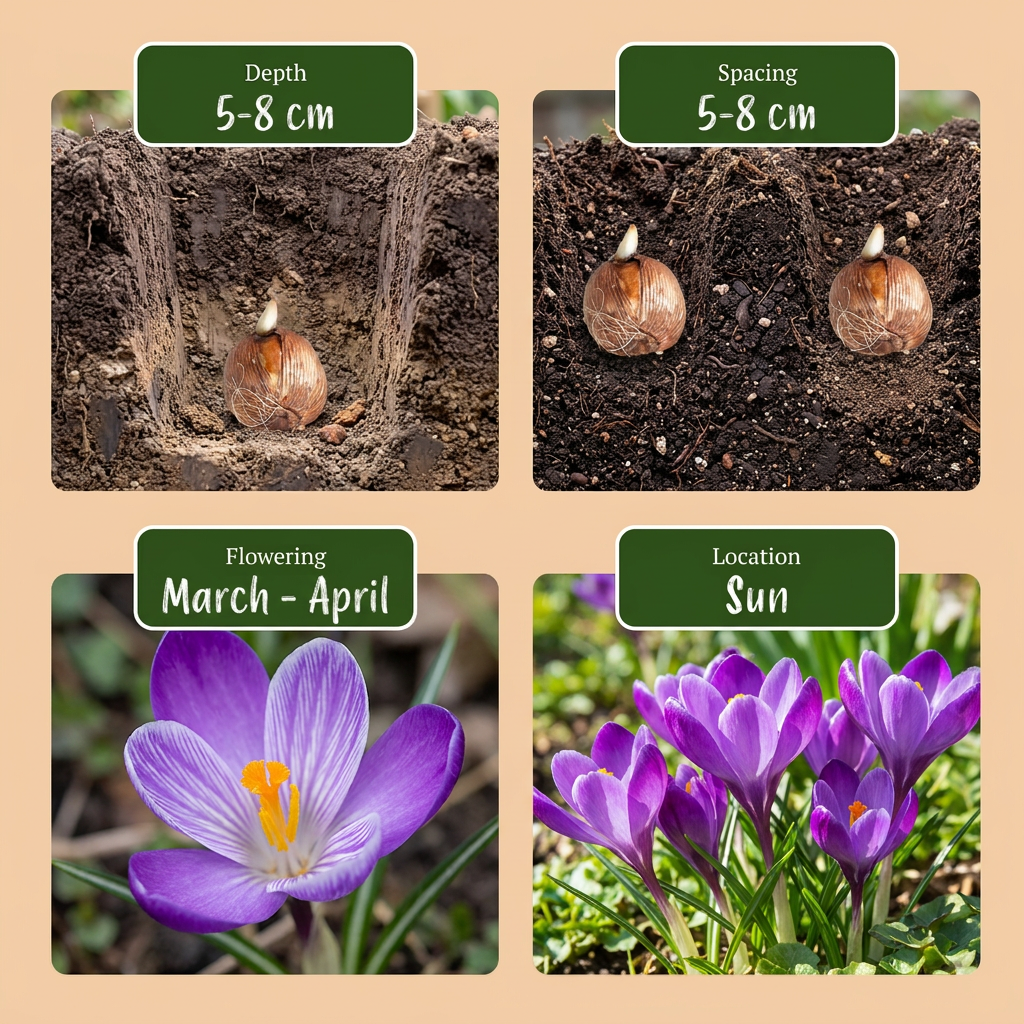 Krokus Ruby Giant – Crocus tommasinianus online kaufen | 100 bis 400 Blumenzwiebeln, purpurviolett &amp; verwildernd – Wurzelwerk Design