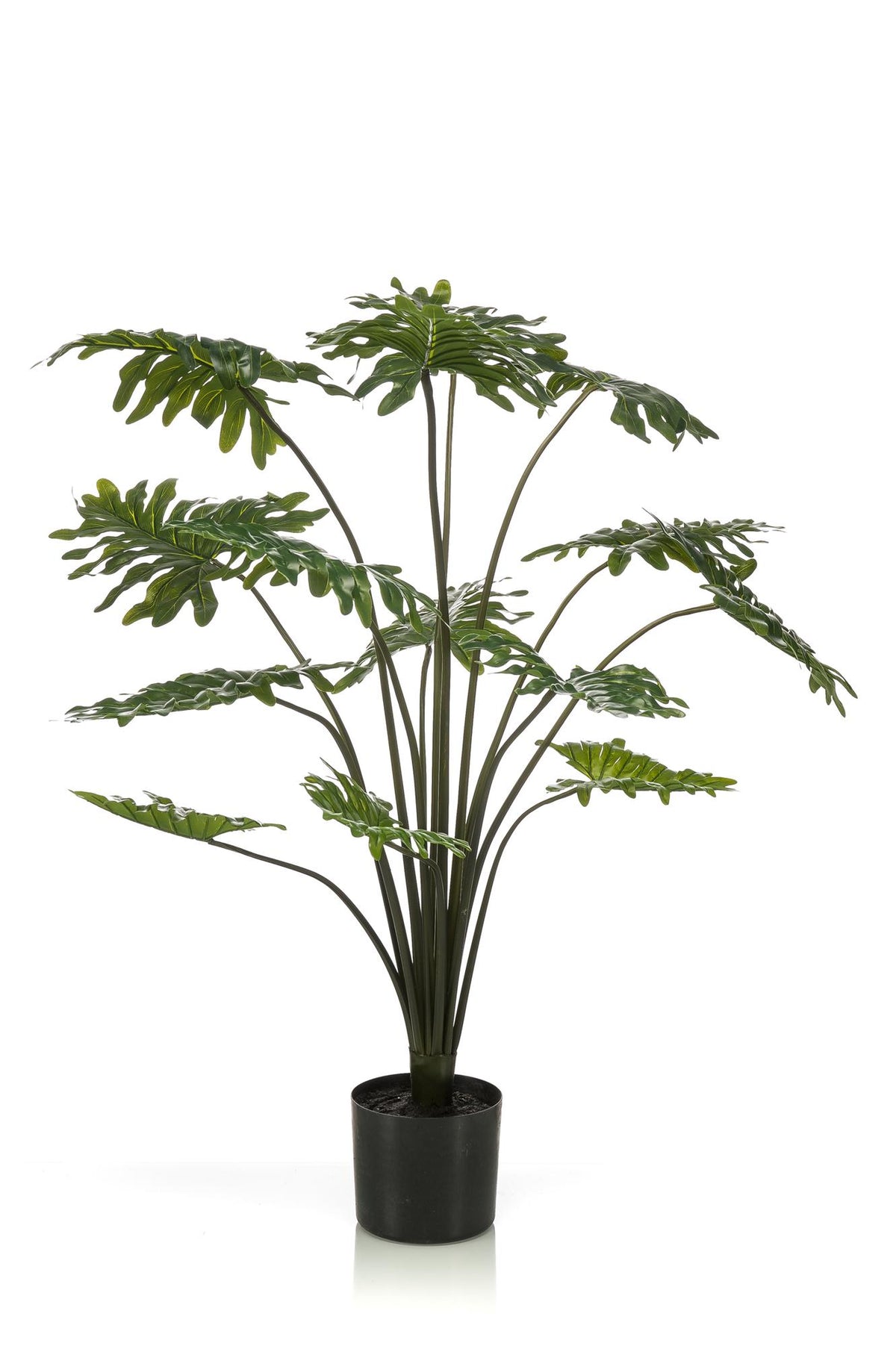 Kunstpflanze Philodendron, Everspring, 45cm bis 120cm hohe, grüne, realistische Zimmerpflanze mit großen Blättern