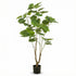 Künstlicher Ficus-Schirmbaum, 125 cm, Everspring, detailreiche, grüne Kunstpflanze mit natürlichen Blättern, ideal für Innenräume