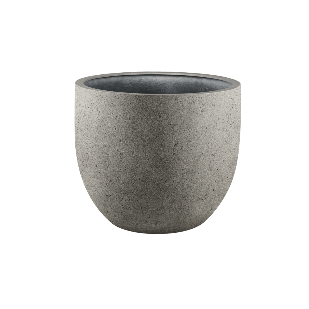 Topf Grigio New Egg Natural Concrete - D65 x H54 - Wurzelwerk Design