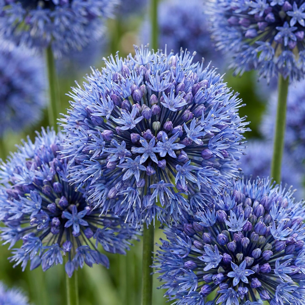 Blauer Kugellauch – Allium caeruleum online kaufen | 160 bis 320 Blumenzwiebeln, echtes Blau – Wurzelwerk Design