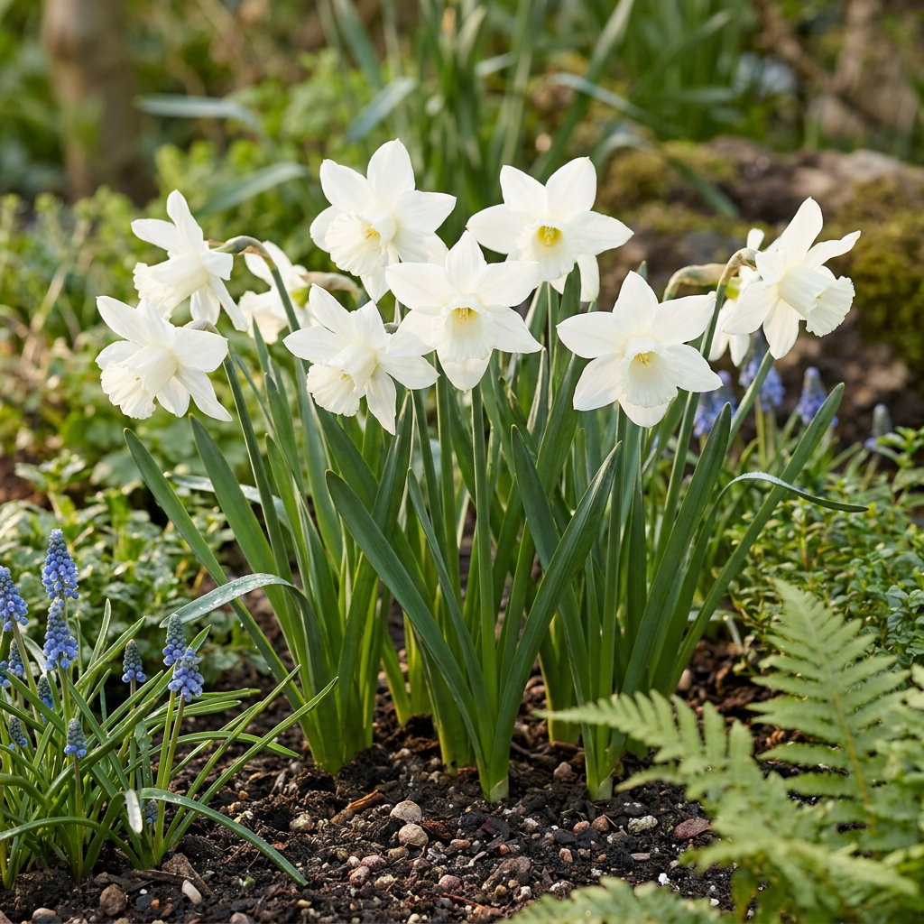 Narzisse Thalia – Narcissus triandrus online kaufen | 15 bis 120 Blumenzwiebeln, reinweiß, duftend &amp; mehrblütig – Wurzelwerk Design
