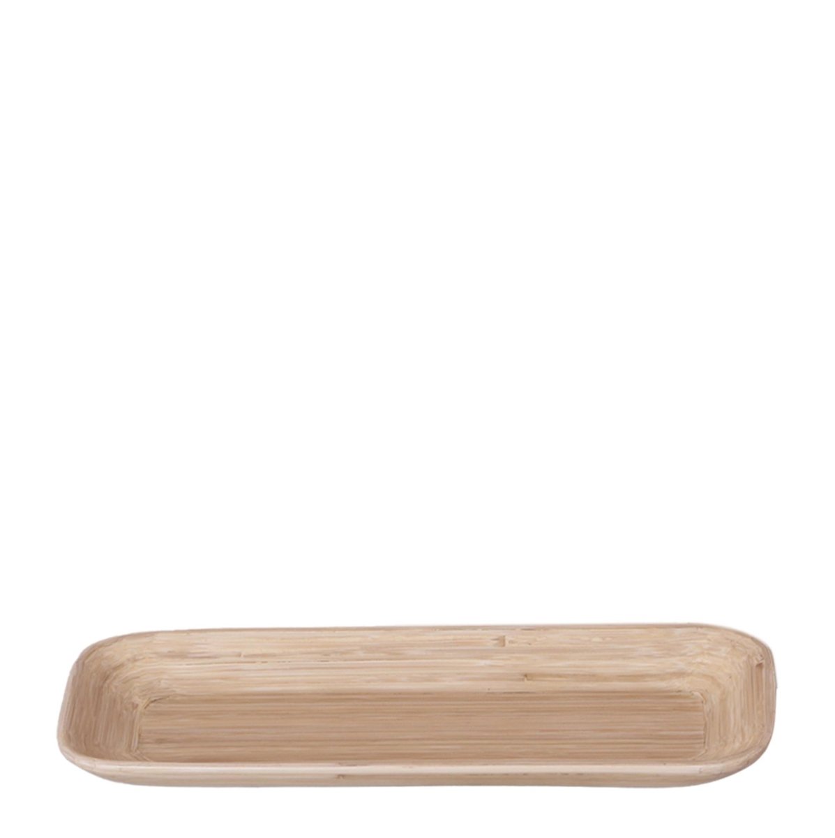 Ovales Tablett aus Bambus - Wurzelwerk Design