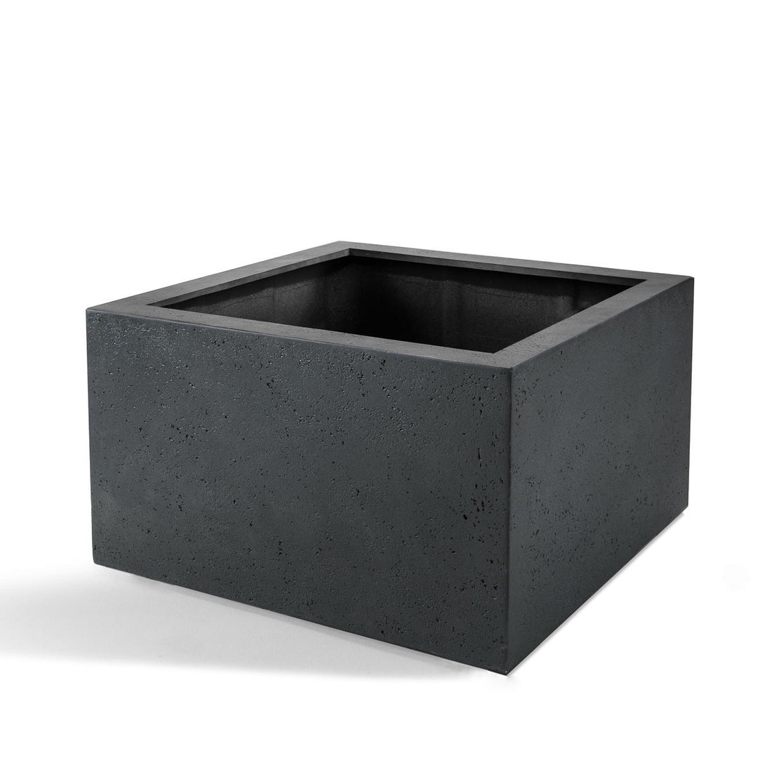 Everspring Pflanzkübel Grigio Low Cube in Anthrazit, rechteckiger Topf, D80 x H60 cm, für Pflanzen im Innen- und Außenbereich