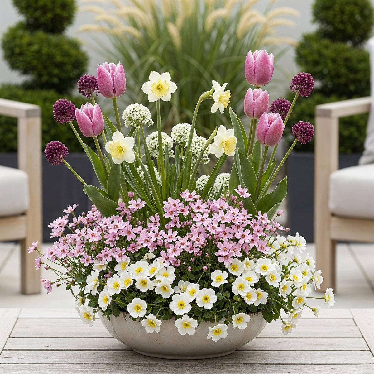 Blumenzwiebeln Bulb Garden Pink Mix | 125 Stück Rosa Blüten – Geschenkverpackung - Wurzelwerk Design