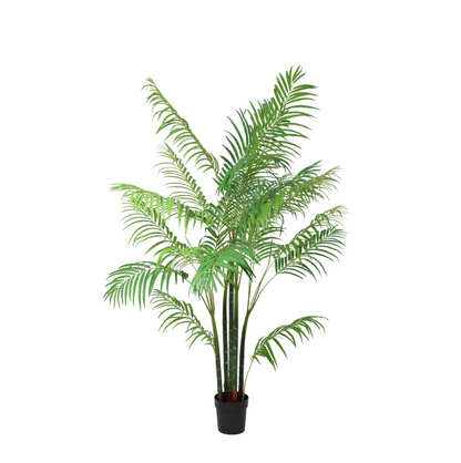 Kunstpflanze Areca Palme von Everspring, 122 cm oder 190 cm hohe, realistisch aussehende Zimmerpflanze, grüne Blätter