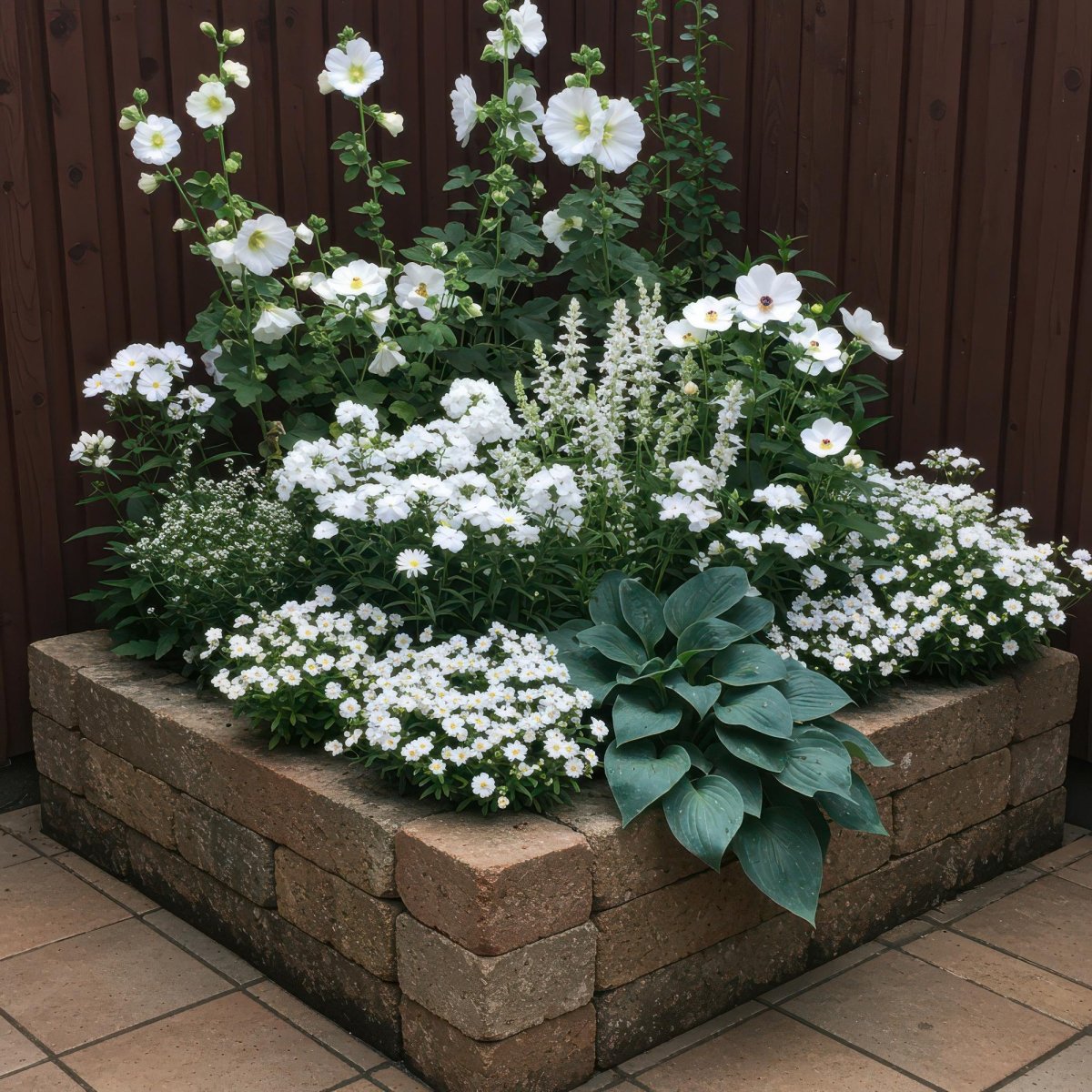 Stauden - Paket - Farbe Weiß - 8 Stauden - Für 1 m² - Verschiedene Farben - Wenig Pflege - Topf 11 cm - Wurzelwerk Design