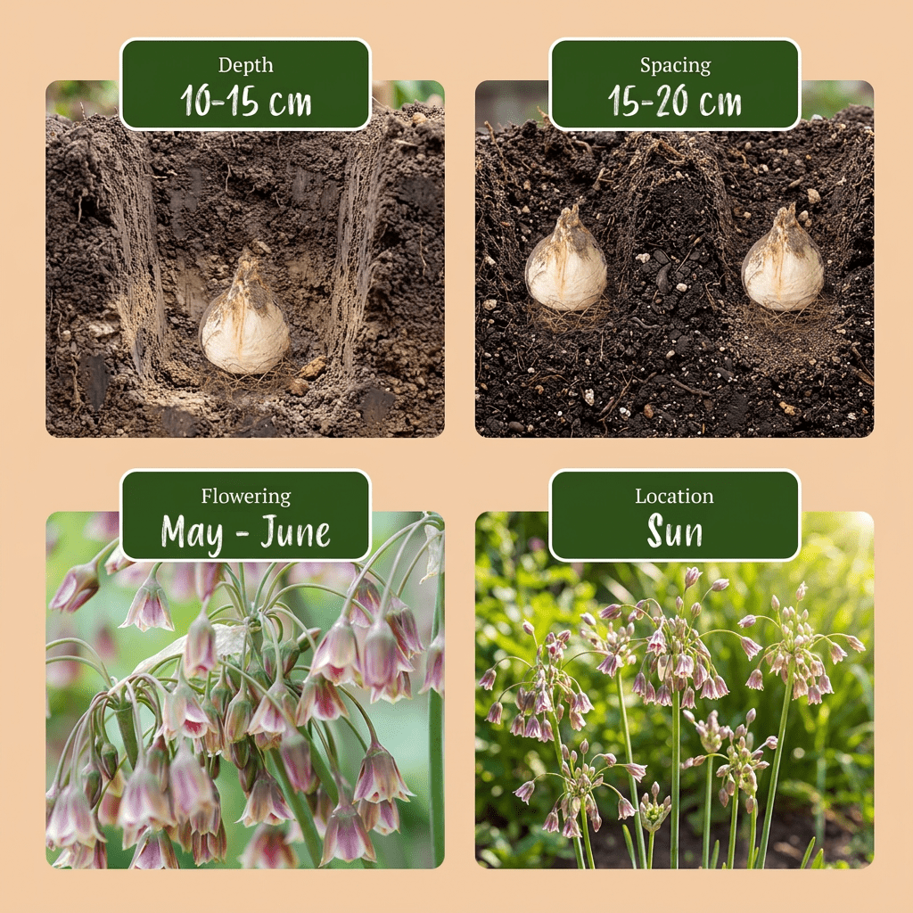 Sizilianischer Honigknoblauch Creme-Rosa – Allium siculum online kaufen | 40 bis 320 Blumenzwiebeln, nickende Glockenblüten – Wurzelwerk Design - Wurzelwerk Design