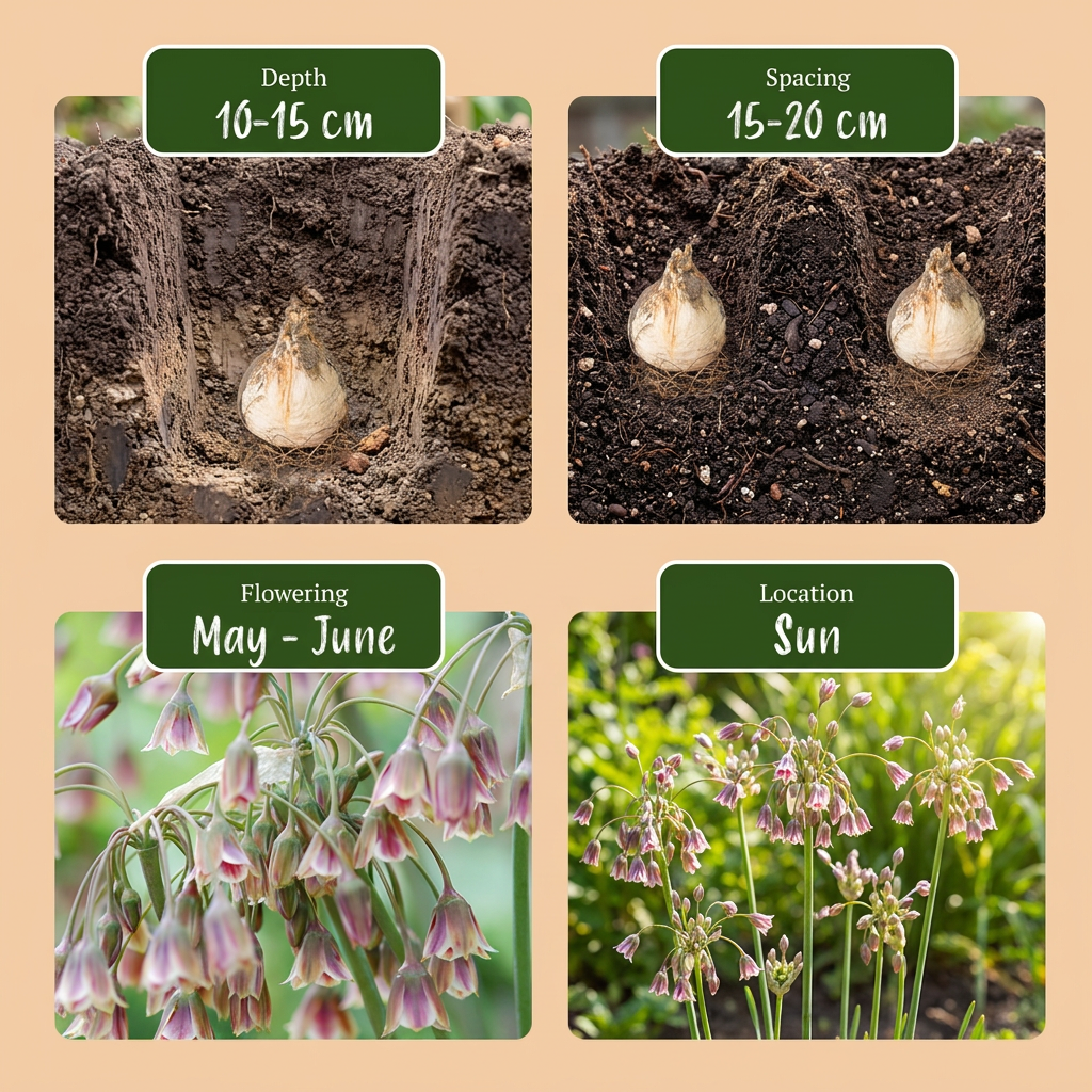 Sizilianischer Honigknoblauch Creme-Rosa – Allium siculum online kaufen | 40 bis 320 Blumenzwiebeln, nickende Glockenblüten – Wurzelwerk Design