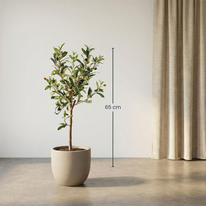 Künstlicher Olivenbaum im Everspring Topf, 65 cm hoch, mit grünen Blättern, dekorative Pflanze für Innenräume