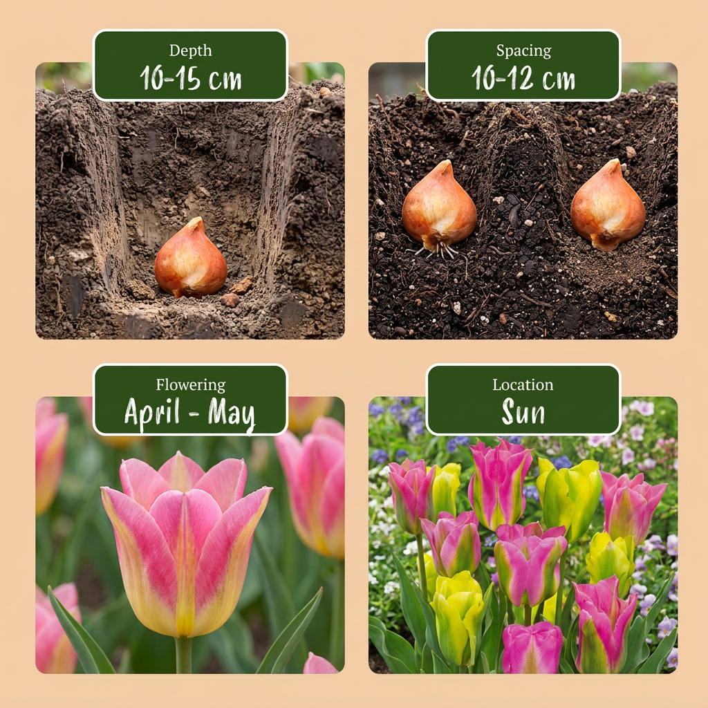 Tulpe Strawberry Lemonade – Tulipa online kaufen | 24 bis 96 Blumenzwiebeln in Rosa und Gelb – Wurzelwerk Design