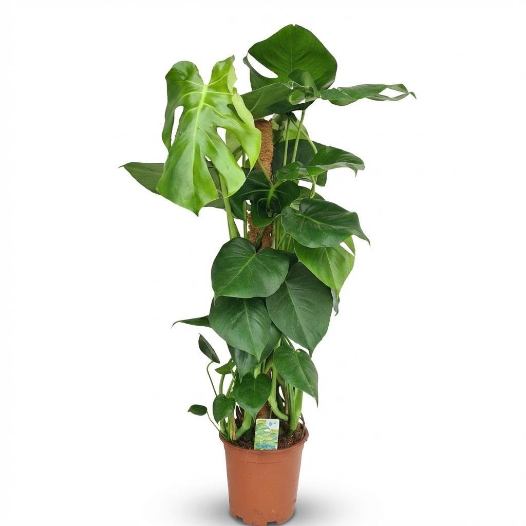 Monstera Deliciosa Moosstab kaufen | Fensterblatt – Topf Ø 19 cm, Höhe 90 cm - Wurzelwerk Design